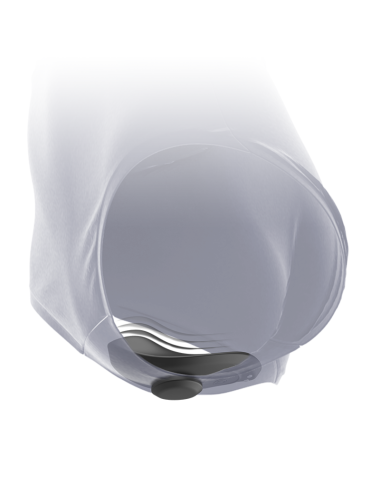 BLACK&SILVER - CALA VIBRADORA DE SILICONE RECARREGVEL PRESTON PRETA