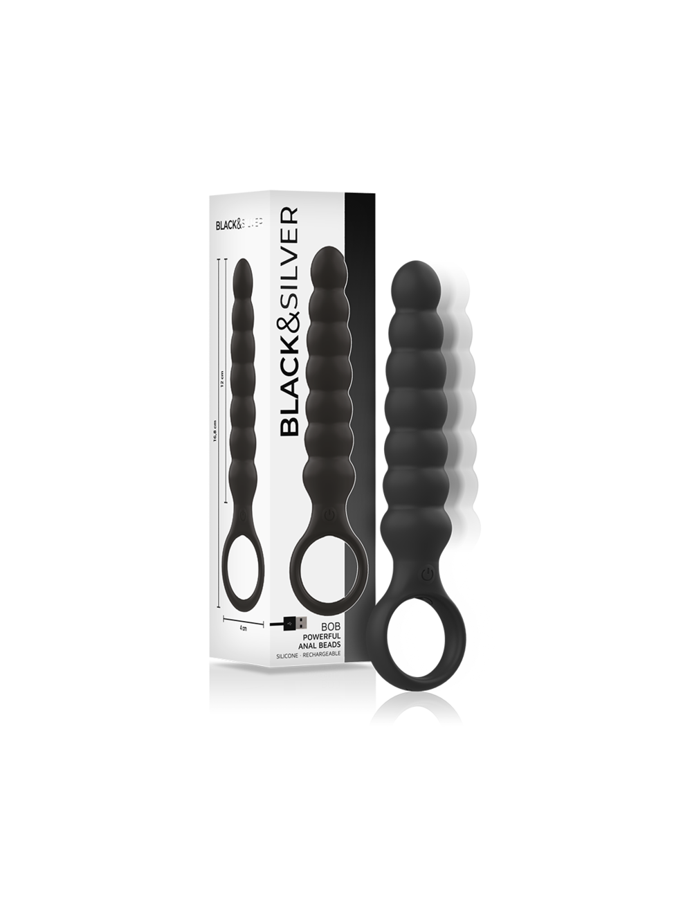 BLACK&SILVER - DILADOR ANAL DE SILICONE BOB PODEROSO