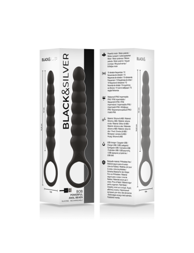 BLACK&SILVER - DILADOR ANAL DE SILICONE BOB PODEROSO