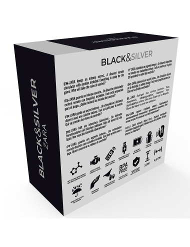 BLACK&SILVER - ESTIMULADOR DE CONTROLE REMOTO ZARA COM CALA GRTIS