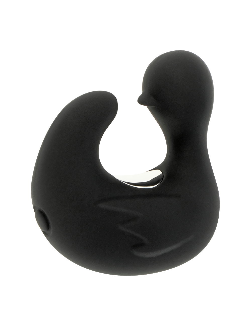 BLACK&SILVER - DEDAL DE PATO ESTIMULANTE DE SILICONE RECARREGÁVEL DUCKYMANIA