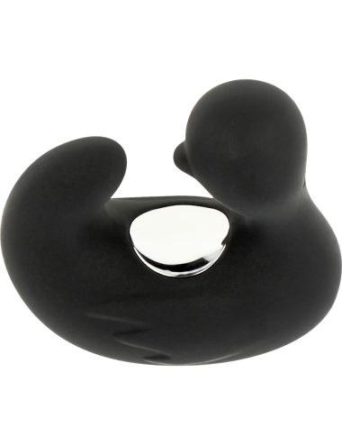 BLACK&SILVER - DEDAL DE PATO ESTIMULANTE DE SILICONE RECARREGÁVEL DUCKYMANIA