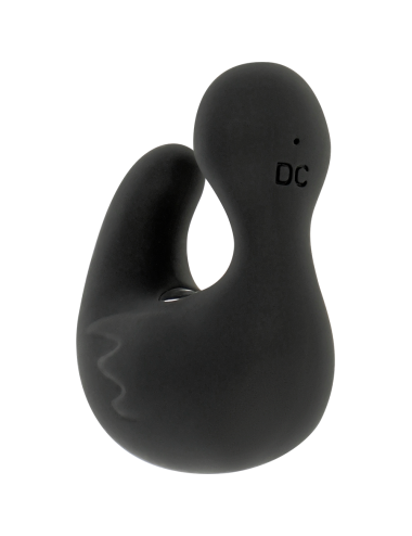 BLACK&SILVER - DEDAL DE PATO ESTIMULANTE DE SILICONE RECARREGÁVEL DUCKYMANIA