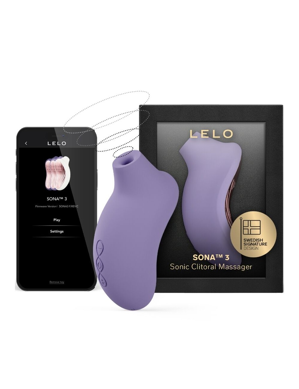 LELO - SONA 3 MASSAGEADOR CLITÓRICO SÔNICO VIOLET CREPÚSCULO