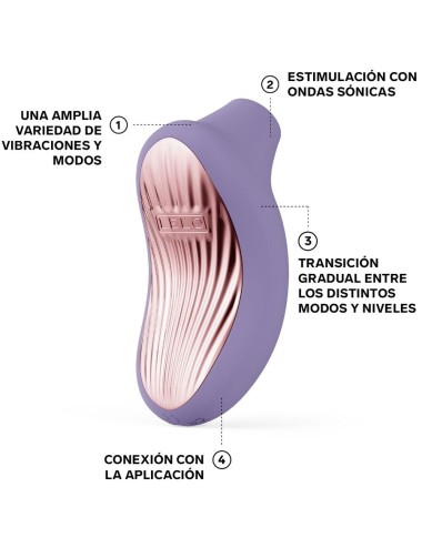 LELO - SONA 3 MASSAGEADOR CLITÓRICO SÔNICO VIOLET CREPÚSCULO