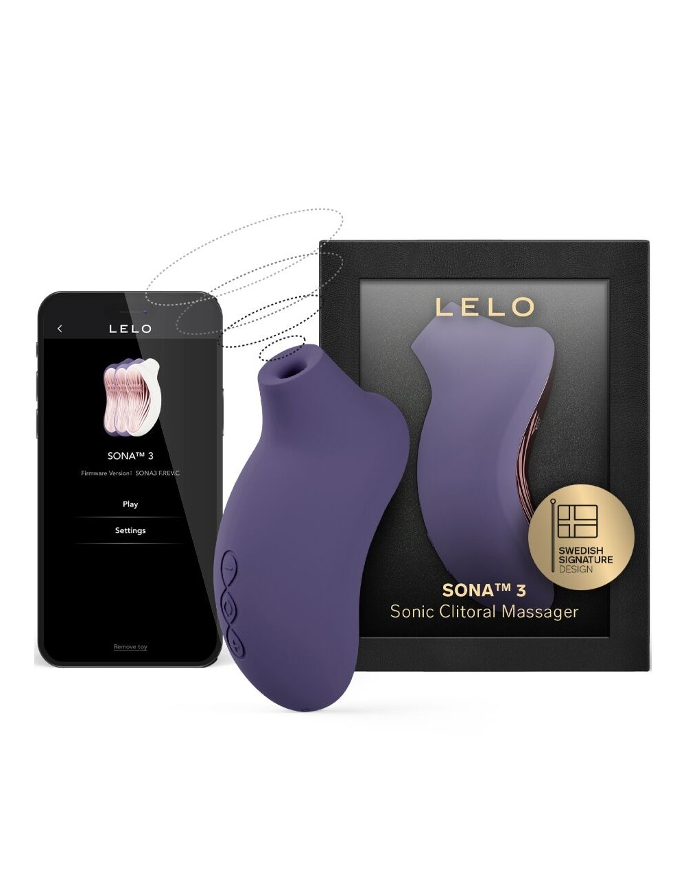 LELO - SONA 3 MASSAGEADOR CLITÓRICO SÔNICO ROXO CIBERNÉTICO