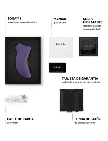 LELO - SONA 3 MASSAGEADOR CLITÓRICO SÔNICO ROXO CIBERNÉTICO