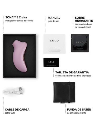 LELO - SONA 3 CRUISE MASSAGEADOR CLITÓRICO SÔNICO ROSA CLARO