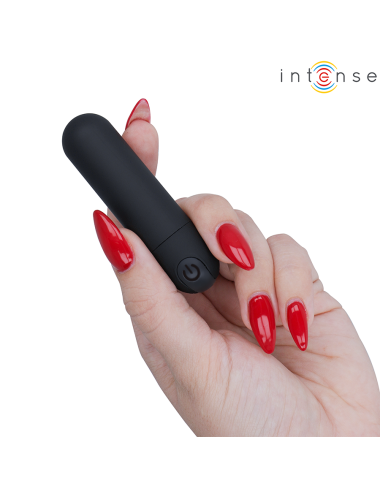 INTENSE - KAREN MINI VIBRATÓRIO BULLET RECARREGÁVEL PRETO