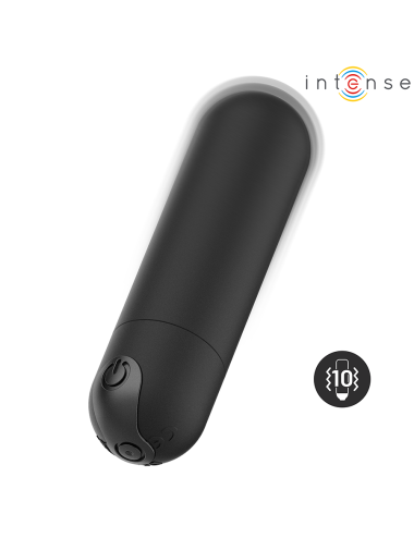 INTENSE - KAREN MINI VIBRATÓRIO BULLET RECARREGÁVEL PRETO