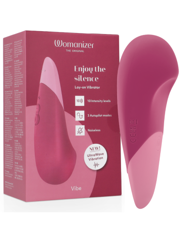 WOMANIZER - VIBE VIBE VIBRADOR SILENCIOSO DE USO INTERNO ROSA ESCURO