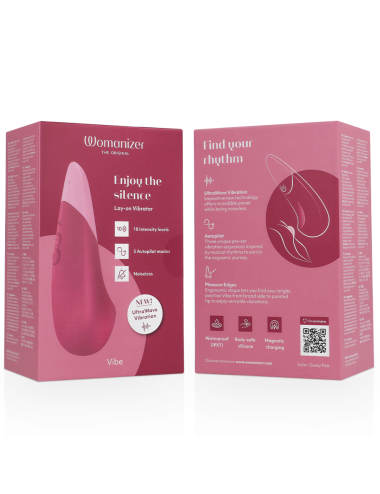 WOMANIZER - VIBE VIBE VIBRADOR SILENCIOSO DE USO INTERNO ROSA ESCURO
