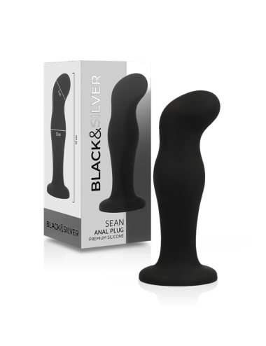 BLACK&SILVER - SEAN PLUG ANAL PREMIUM SILICONE PRETO