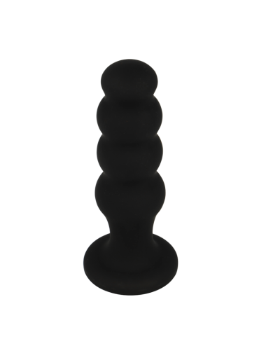 BLACK&SILVER - PLUG ANAL DE SILICONE SCOTT PREMIUM PRETO