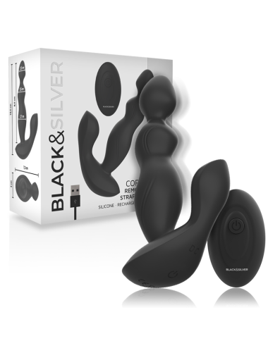 BLACK&SILVER - CONTROLE REMOTO DE SILICONE CORA PLUG ANAL