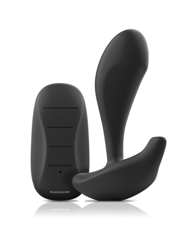BLACK&SILVER - CONTROLE REMOTO DE SILICONE DWAYNE ANAL PLUG