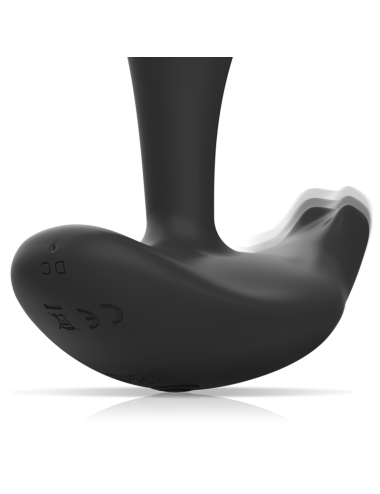 BLACK&SILVER - CONTROLE REMOTO DE SILICONE DWAYNE ANAL PLUG