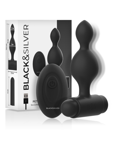 BLACK&SILVER - CONTROLE REMOTO DE PLUG ANAL DE SILICONE TUCKER PEQUENO