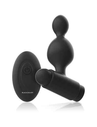 BLACK&SILVER - CONTROLE REMOTO DE PLUG ANAL DE SILICONE TUCKER PEQUENO