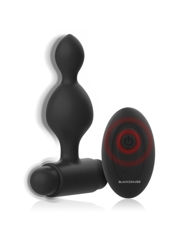 BLACK&SILVER - CONTROLE REMOTO DE PLUG ANAL DE SILICONE TUCKER PEQUENO
