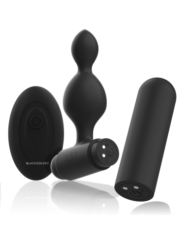 BLACK&SILVER - CONTROLE REMOTO DE PLUG ANAL DE SILICONE TUCKER PEQUENO