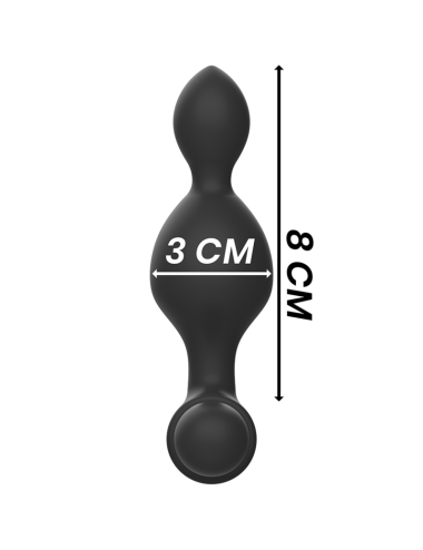 BLACK&SILVER - CONTROLE REMOTO DE PLUG ANAL DE SILICONE TUCKER PEQUENO