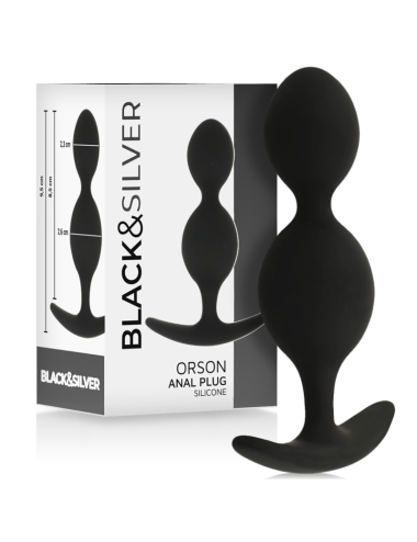 BLACK&SILVER - ORSON PLUG SILICONE 2 ONDAS ANAIS 9 CM