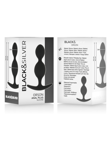 BLACK&SILVER - ORSON PLUG SILICONE 2 ONDAS ANAIS 9 CM