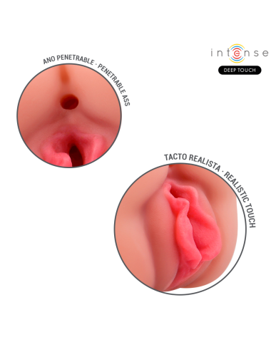 INTENSE DEEP TOUCH - MASTURBADOR RILEY COM DUPLA BOCA E VAGINA