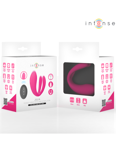 INTENSE - JULIA VIBRADOR DUPLO COM CONTROLE REMOTO