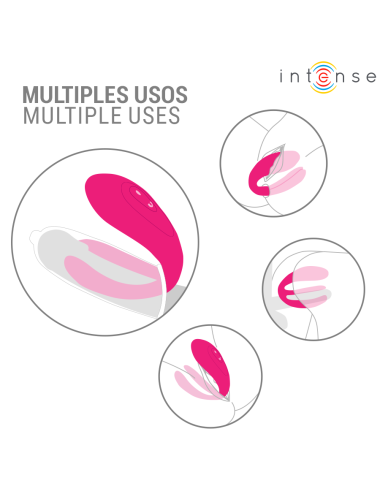 INTENSE - JULIA VIBRADOR DUPLO COM CONTROLE REMOTO