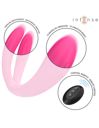 INTENSE - JULIA VIBRADOR DUPLO COM CONTROLE REMOTO