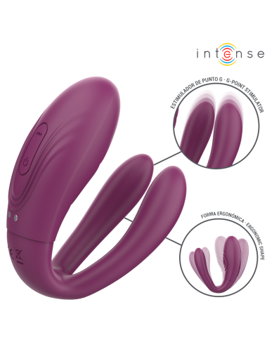 INTENSE - SANDRA ESTIMULADOR DE TOQUE E VIBRAÇÃO COM CONTROLE REMOTO