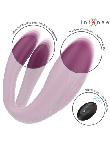 INTENSE - SANDRA ESTIMULADOR DE TOQUE E VIBRAÇÃO COM CONTROLE REMOTO