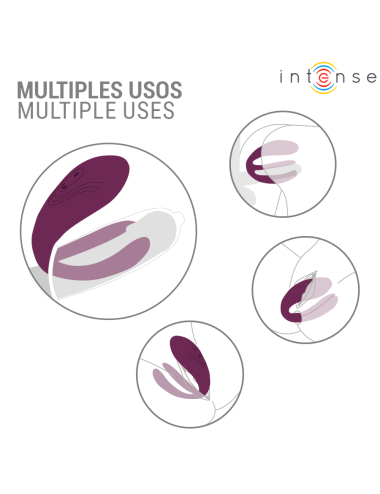 INTENSE - SANDRA ESTIMULADOR DE TOQUE E VIBRAÇÃO COM CONTROLE REMOTO