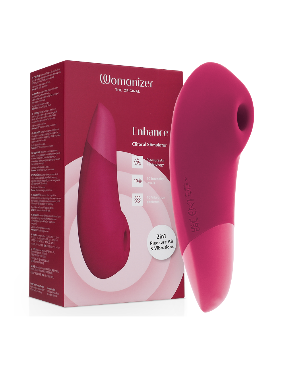 WOMANIZER - Estimulador Clitoriano Enhance Rosa Vibrante