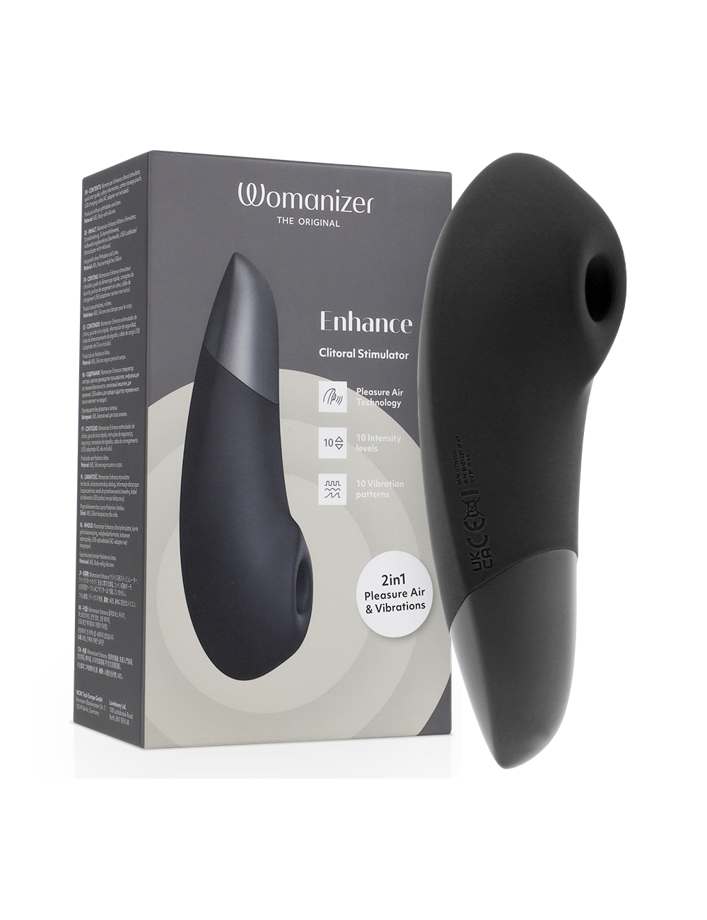 WOMANIZER - ESTIMULADOR CLITORIAL INTENSO PRETO