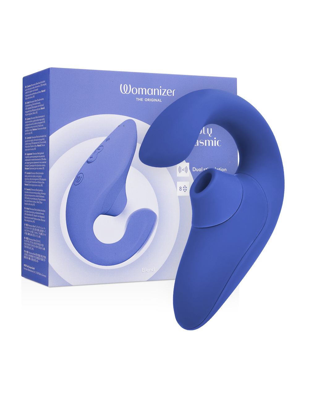 WOMANIZER - VIBRADOR ESTIMULADOR BLEND RABBIT AZUL VIBRANTE
