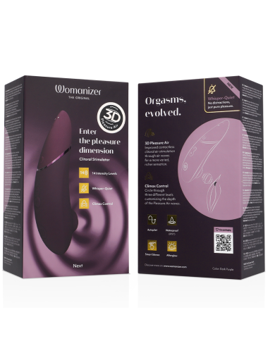 WOMANIZER - PRÓXIMO ESTIMULADOR CLITORIAL ROXO ESCURO