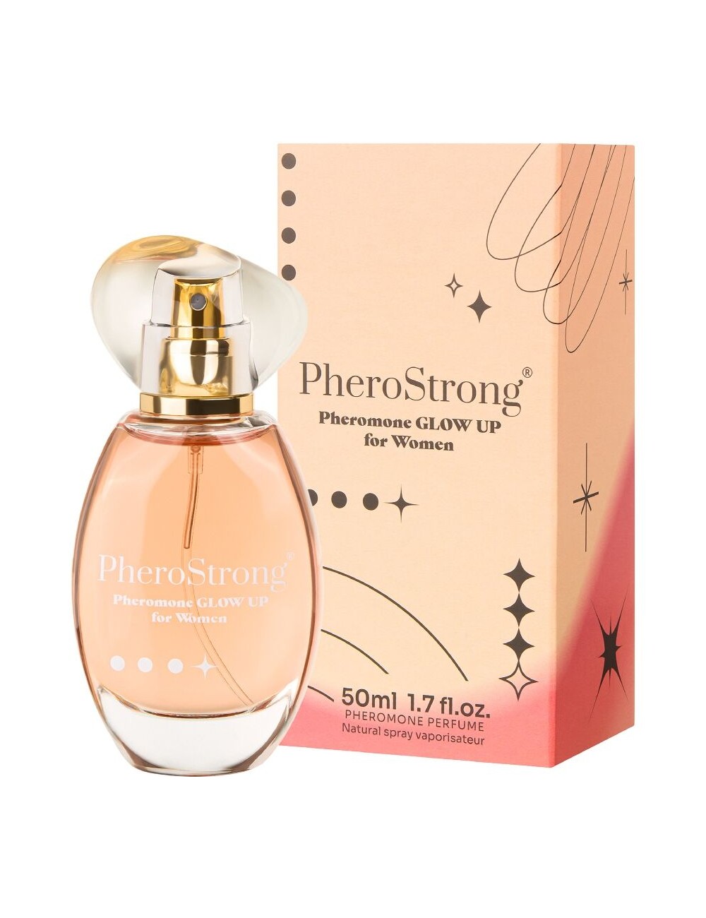 PHEROSTRONG - PERFUME DE FEROMÔNIOS GLOW UP PARA MULHERES 50 ML