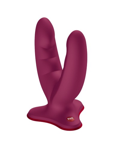 FUN FACTORY - RYDE DUPLO DILDO VINHO VERMELHO