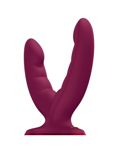 FUN FACTORY - RYDE DUPLO DILDO VINHO VERMELHO