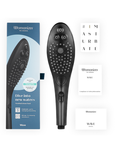 WOMANIZER - CHUVEIRO ESTIMULANTE CLITORIAL WAVE PRETO