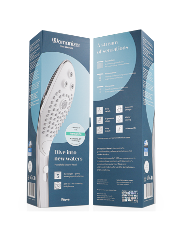 Chuveiro estimulador clitoriano WOMANIZER - Wave, cromado