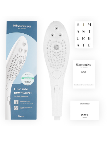 WOMANIZER - CHUVEIRO ESTIMULANTE CLITORIAL WAVE BRANCO