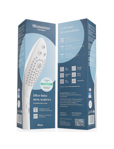 WOMANIZER - CHUVEIRO ESTIMULANTE CLITORIAL WAVE BRANCO