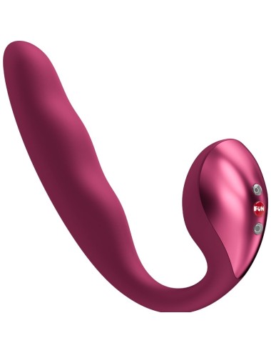 FUN FACTORY - ALLEGRO VIBRADOR DE DUPLA PULSAÇÃO DE AR INSERÍVEL VERMELHO VINHO