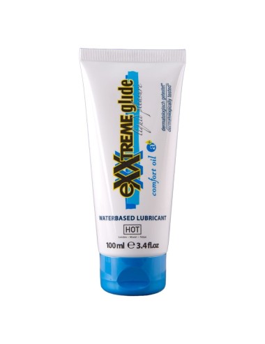 HOT - EXXTREME GLIDE LUBRIFICANTE À BASE DE ÁGUA + ÓLEO CONFORT A+ 100 ML