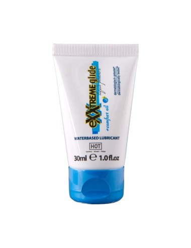 HOT - EXXTREME GLIDE LUBRIFICANTE À BASE DE ÁGUA + ÓLEO CONFORTANTE A+ 30 ML