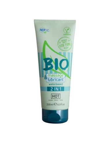 HOT - BIO MASSAGE & LUBRIFICANTE À BASE DE ÁGUA 2 EM 1 200 ML